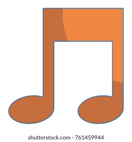 music note isolated icon