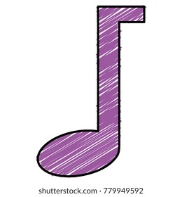 music note isolated icon