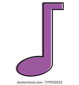 music note isolated icon