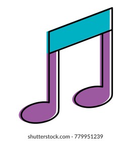 music note isolated icon