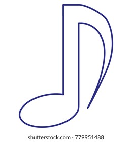 music note isolated icon