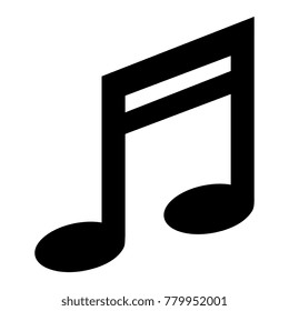 music note isolated icon