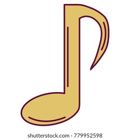music note isolated icon