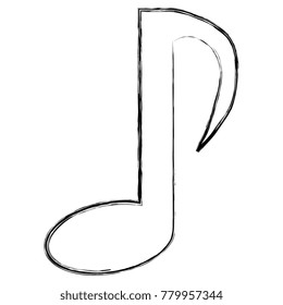 music note isolated icon