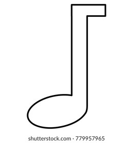 music note isolated icon