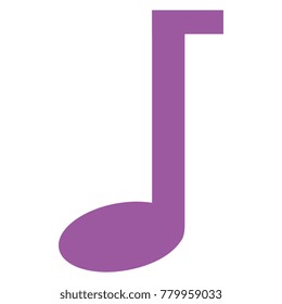 music note isolated icon