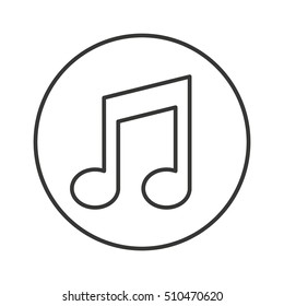 music note isolated icon vector illustration design