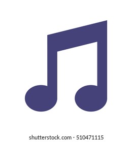 music note isolated icon vector illustration design