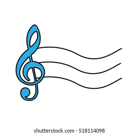 music note isolated icon vector illustration design