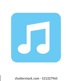 music note isolated icon vector illustration design