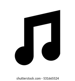 music note isolated icon vector illustration design