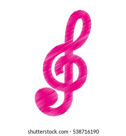 music note isolated icon vector illustration design