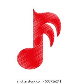 music note isolated icon vector illustration design