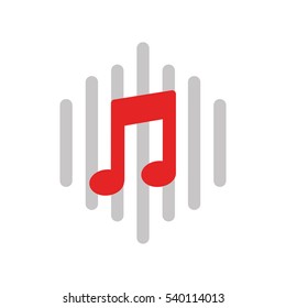 music note isolated icon vector illustration design