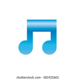 Music note isolated icon vector illustration graphic design
