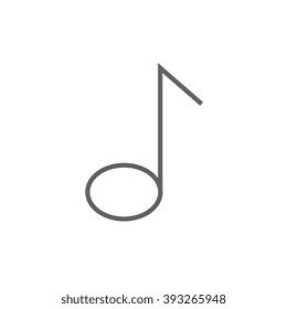 Symbol für die Musiknote.