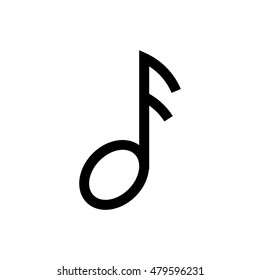 Similar Images, Stock Photos & Vectors of Music, note line icon. Pixel ...
