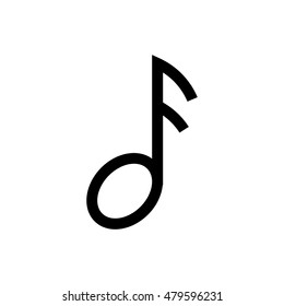 Music, note line icon. Pixel perfect fully editable vector icon suitable for websites, info graphics and print media.