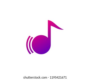 Music note logo