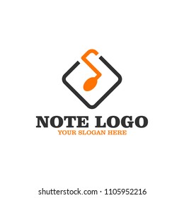 Music Note Logo Design