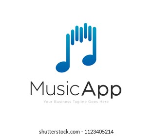 Music Note Logo Design Template Vector