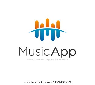 Music Note Logo Design Template Vector