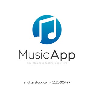 Music Note Logo Design Template Vector