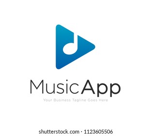 Music Note Logo Design Template Vector