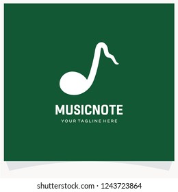 Music Note Logo Design Template