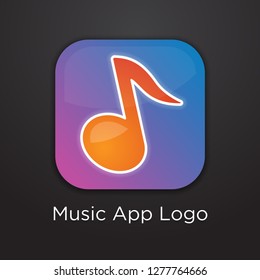 Music Note Logo Design Template Vector - Vector 