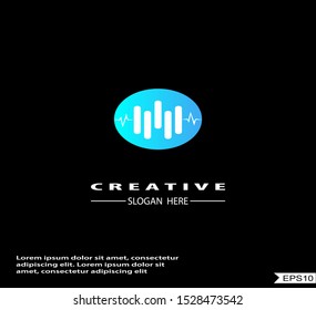 Music note logo vector design template.eps10