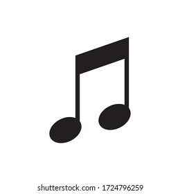 music note logo vector design illustration