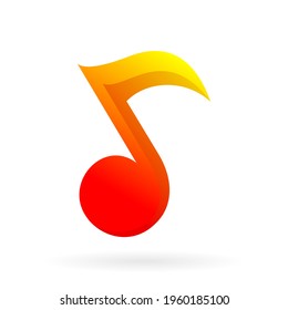music note logo vector symbol