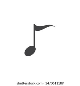 Music note logo Vector template