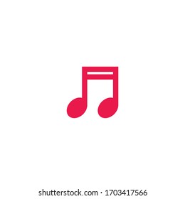 Music note logo Vector template