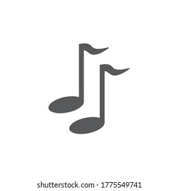 Music note logo Vector template