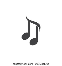 Music note logo Vector template