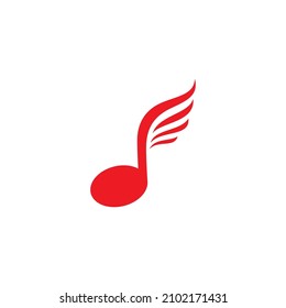 Music note logo Vector template