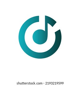 Nota musical logotipo moderno ilustra la plantilla de diseño gráfico vector de acción. Bien por negocios, empresa, icono, moderno, tecnología, internet, marca