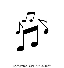 Music note outline icon. Symbol, logo illustration for mobile concept and web design.