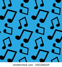 Music note pattern art design