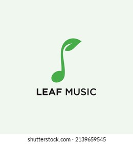 music note with plant seeds logo design vector illustration