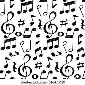 Musiknote, nahtloser Hintergrund