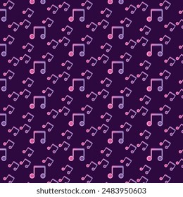 Music note seamless pattern, Artistic, Music background