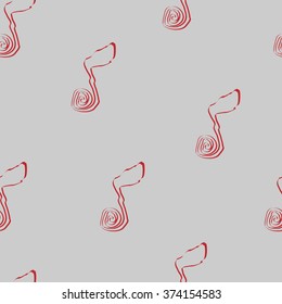 music note seamless pattern. vector illustration