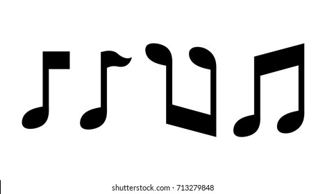 music note. Music Note set