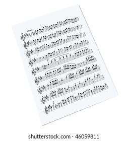 music note sheet
