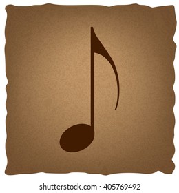 Music note sign