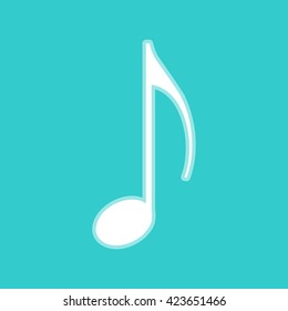 Music note sign