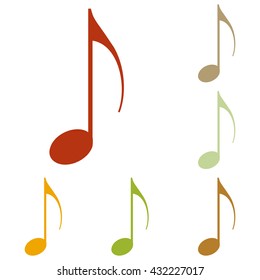 Music note sign